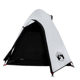 ZNTS Camping Tent Dome 2-Person White Blackout Fabric Waterproof 94330