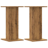 ZNTS Plant Stands 2 pcs Artisian Oak 30x30x60 cm Engineered Wood 3307863