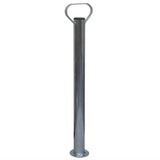 Trailer Jack Wheel 60 mm with 2 Support Tubes and 3 Split Clamps 3281610