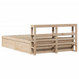 Bed Frame with Headboard 140x200 cm Solid Wood Pine 3306342