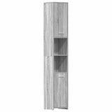 Bathroom Cabinet Grey Sonoma 30x30x183.5 cm Engineered Wood 815520