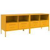 TV Cabinets 2 pcs Mustard Yellow 68x39x50.5 cm Steel 843049