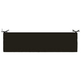 2-Piece Bench Cushions SOEST 2 pcs 100% Polyester Black 949849