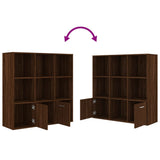 Book Cabinet Brown Oak 98x30x98 cm 815449