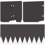 Lawn Edging 10 pcs 103 x 20 cm metal Black 8008266