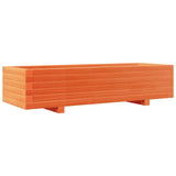 Garden Planter Wax Brown 110x40x26.5 cm Solid Wood Pine 847340