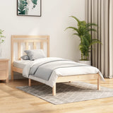 Bed Frame without Mattress 90x190 cm Single Solid Wood 3105215