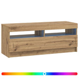 LED TV Cabinet Artisan Oak Engineered Wood 897874