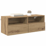 TV Wall Cabinets Wall-mounted 2 pcs Artisan Oak 80 x 30 x 30 cm 882931