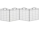 Garden Decorative Fence 4 Panels 44in x 12ft Metal Wire Landscape Border Edging T3398P315396