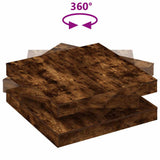 Coffee Table 360-Degree Rotatable Smoked Oak 90x90x34.5 cm 3321355