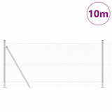 Welded Wire Fence with Concrete Base 10 x 0.8 m 3353758