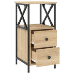 ZNTS Bedside Cabinet Sonoma Oak 34x35.5x70 cm Engineered Wood 825945