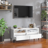 TV Cabinet White 100x34.5x44.5 cm Engineered Wood 831901