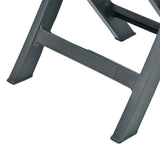 Garden Chair Set of 2 Green Plastic Standard Collapsible 48789