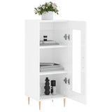 Sideboard High Gloss White 34.5x34x90 cm Engineered Wood 828782