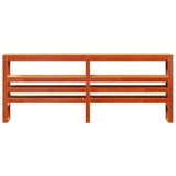 Headboard with Shelves Wax Brown 180 cm Solid Wood Pine 850877