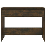 ZNTS Console Table Smoked Oak 100x35x76.5 cm Engineered Wood 813035