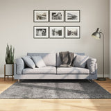Rug HUARTE Short Pile Soft and Washable Anthracite 160x160 cm 375002