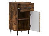 Bathroom Storage Cainet HAARLEM Smoked Oak 30 x 31 x 80 cm 896830