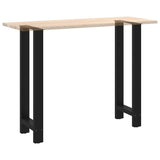 ZNTS Coffee Table Legs Black 2 pcs 50x cm Steel 4013340