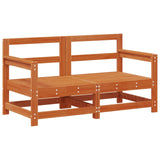 Garden Lounge Set 7 pcs Wax Brown Solid Pine Wood 3418113