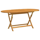 Folding Garden Table 160x85x75 cm Solid Eucalyptus Wood 312454