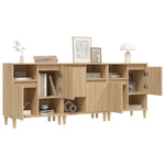 Sideboards 3 pcs Sonoma Oak 60x35x70 cm Engineered Wood 3185738