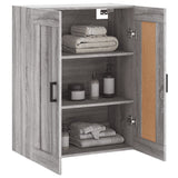 Wall Mounted Cabinet Grey Sonoma 69.5x34x90 cm Engineered Wood 830386