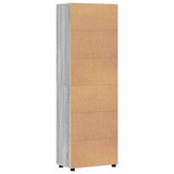 Highboard FLORIN Grey Sonoma 60 x 35 x 182 cm Engineered Wood 3397920