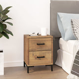 ZNTS Bedside Cabinet Brown 36x30x45 cm Solid Pinewood 349911