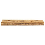 Table Top Live Edge 110x40x3.8 cm Solid Wood Rough Mango 370685