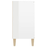 ZNTS Sideboard High Gloss White 101x35x70 cm Engineered Wood 806109