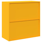 Storage Cabinet Mustard Yellow 90 x 40 x 90 cm Steel 891643