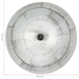 Industrial Vintage Hanging Lamp 25 W Silver Round 41 cm E27 320541