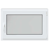 Basement Window RISOR 90 x 50 cm PVC and Glass Anthracite 42047327