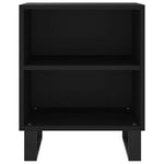 ZNTS Bedside Cabinets 2 pcs Black 40x30x50 cm Engineered Wood 826799