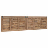 Bed Headboard Natural Solid Teak Wood 42024556