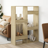 Room Divider Sonoma Oak 100x33x135 cm Engineered Wood 3309557