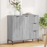 Sideboard Grey Sonoma 89.5 x 33 x 82 cm Engineered Wood 883460
