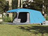 Camping Tent with Porch Dome 5-Person Blue Waterproof 4009582