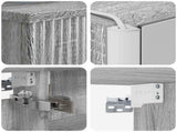 Bathroom Furniture Set 5 pcs Grey Sonoma 33 x 34.5 x 160 cm 3407260