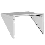 ZNTS Wall Shelf 50x45x31 cm Silver Stainless Steel 30276