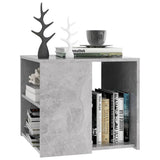 Side Table Concrete Grey 50x50x45 cm Engineered Wood 806386