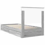 Storage Bed with Drawer Grey Sonoma 90 x 200 cm Engineered Wood 3411248