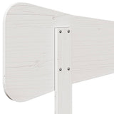 Headboard White 160 cm Solid Wood Pine 844770