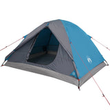 ZNTS Camping Tent Dome 3-Person Blue Waterproof 94410