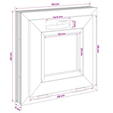 Basement Window Internal Colour White RISOR 45 x 45 cm 42047793