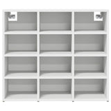 Shoe Cabinet with Shelf White 77.5 x 30 x 67 cm Engineered Wood 808711