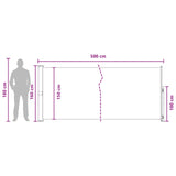 Retractable Side Awning Beige 500 x 160 cm Polyester 42035337